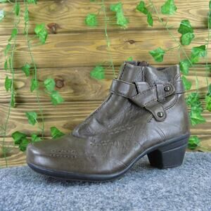 Medicus Women's Ankle Boots Brown Leather Sz‎ 5.5 Medium Gently Used 2025
